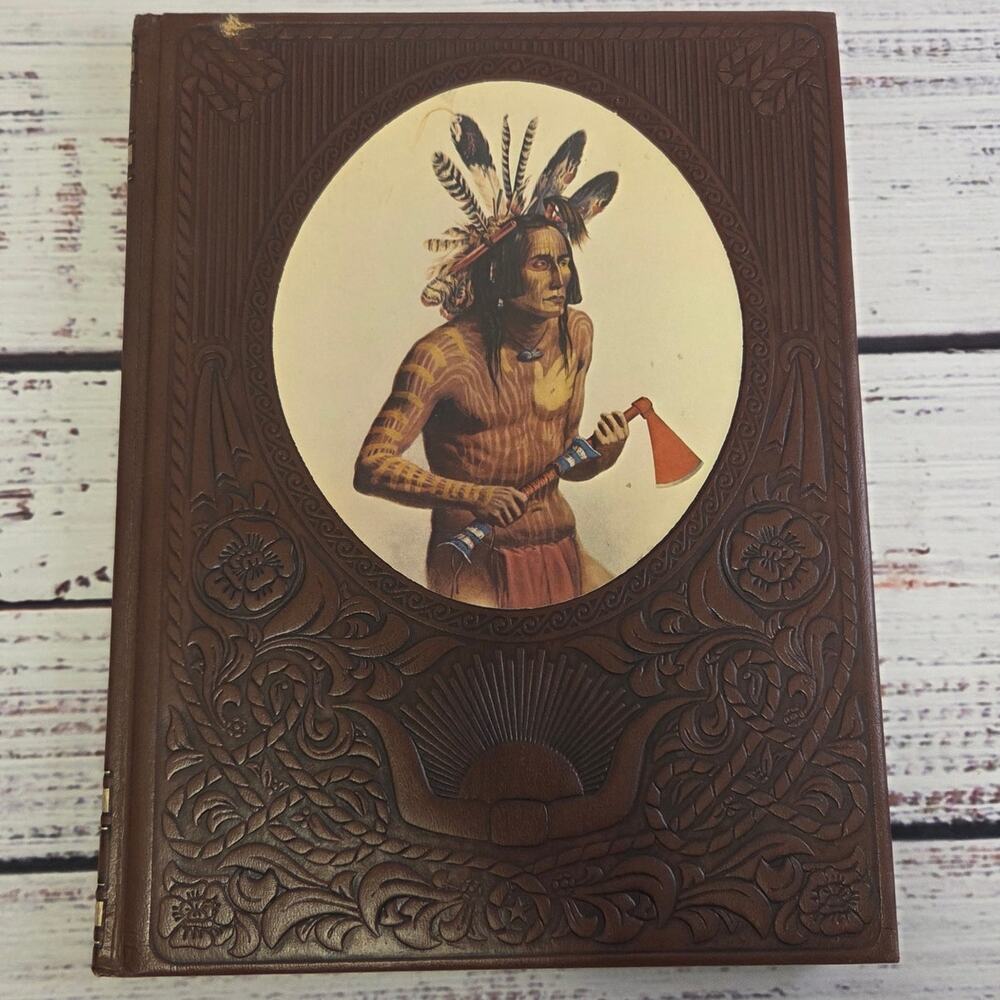 The OLD WEST Series THE INDIANS Time Life Books Hardcover Leatherette 1973 VTG